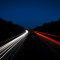 No Stars but Stripes Autobahn Night Nacht Time exposure Langzeitbelichtung Car Auto