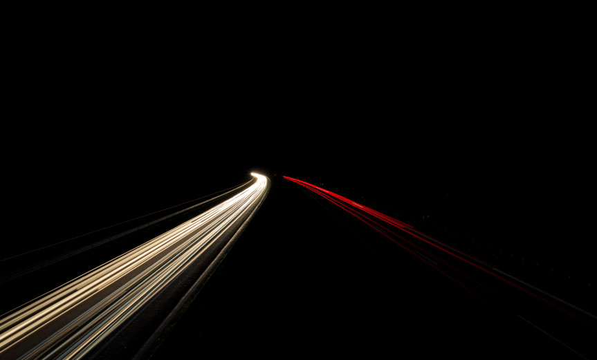 Tracer Autobahn Night Nacht Time exposure Langzeitbelichtung Car Auto
